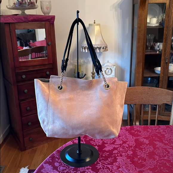 Jimmy Choo Handbags - Jimmy Choo Tan Suede Flo Sample Tote Bag